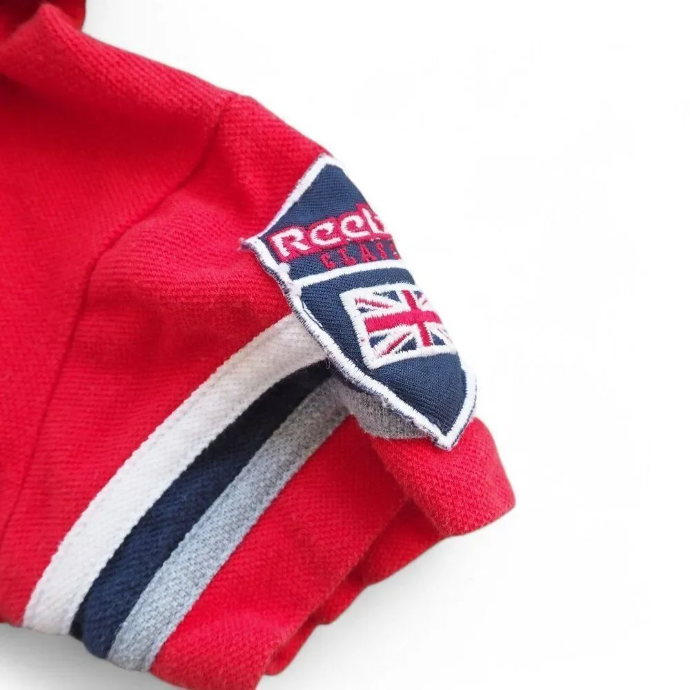 Reebok Classic Vintage 90s Y2K‎ Polo Shirt Red / White Toddler 24M